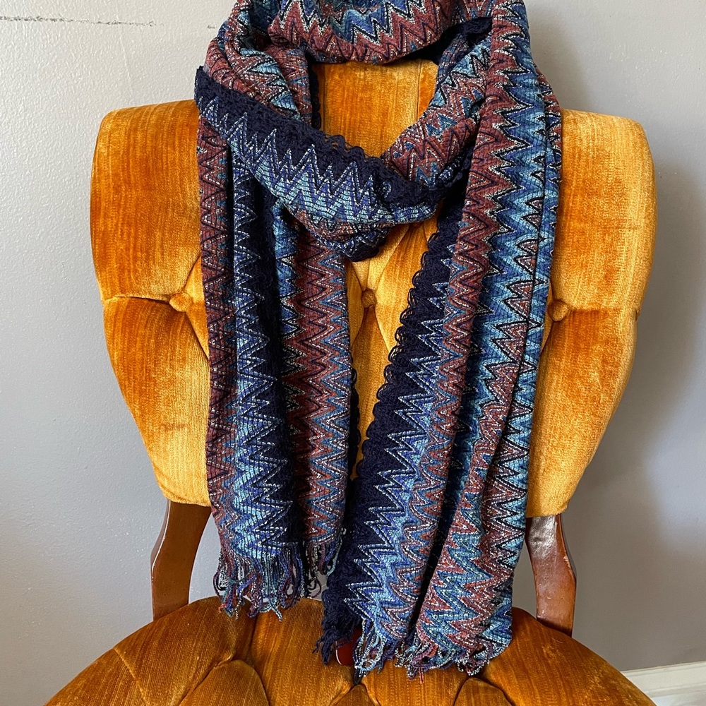 Blue/Rust Missoni Scarf